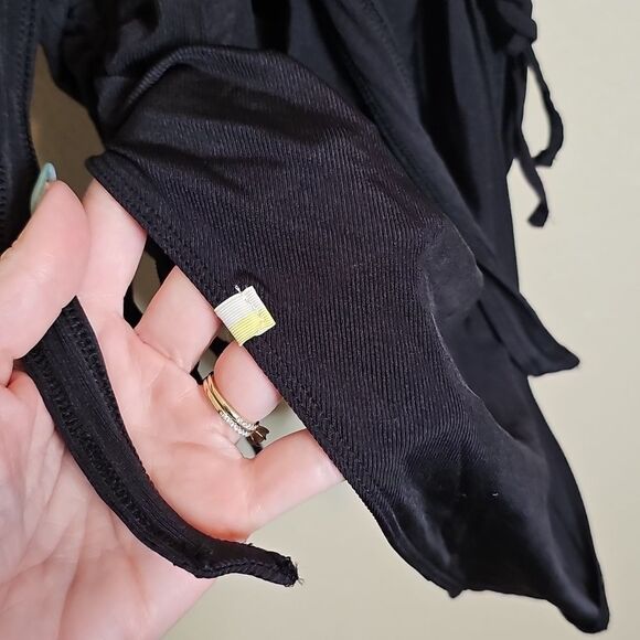 Summersalt 14 Maternity Cinched Current Ribbed Classic‎ Black Swimsuit - Picture 7 of 9